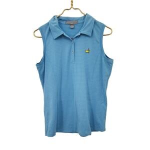 Masters Collection Ladies Sleeveless Polo Blue Size Medium‎